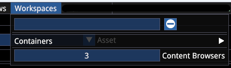 Editor containers setup