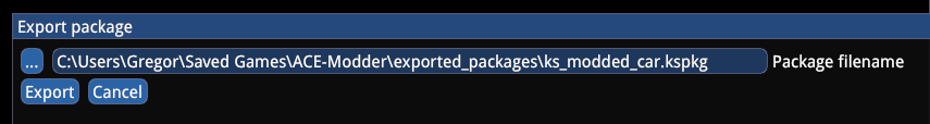 Encrypted package