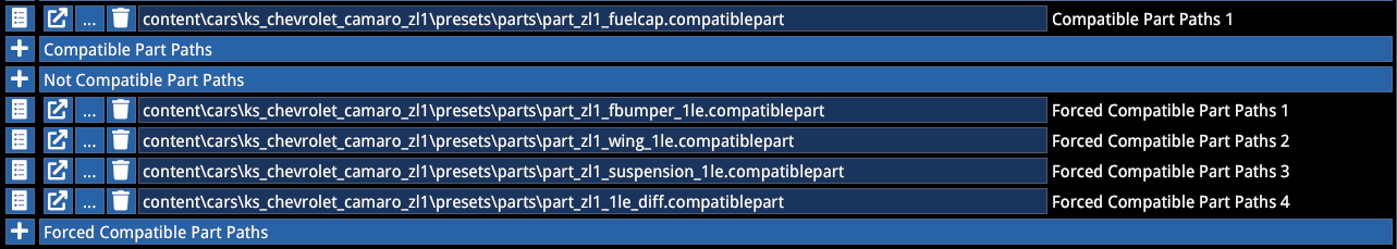 Parts compatibility