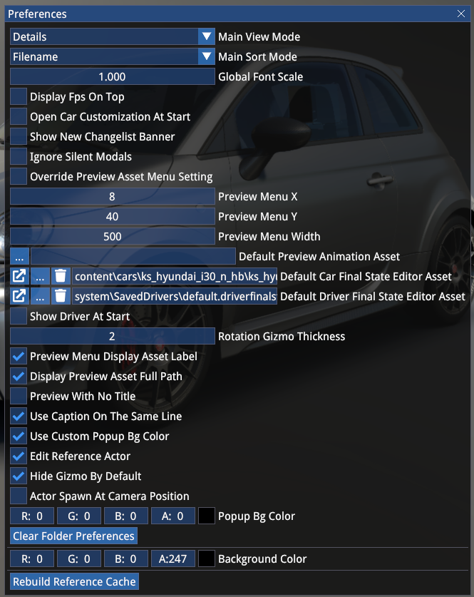 Preferences