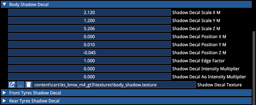 Body shadow decal