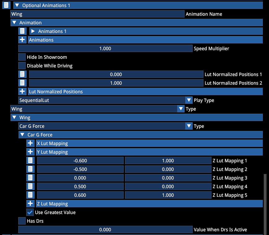 Sequential LUT animation