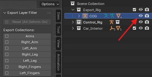 Export Helper 面板