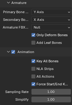 FBX 导出设置 4