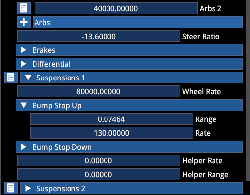 Bump Stop 调整后