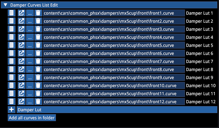Damper LUT Scale