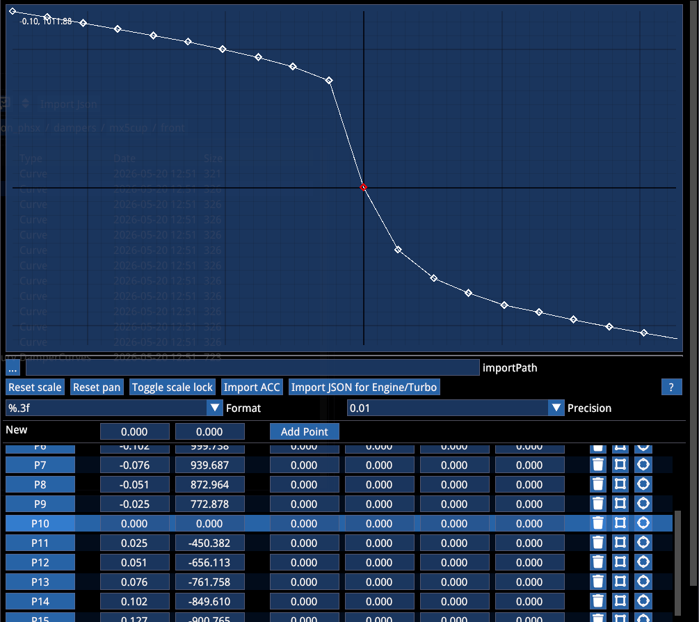 Damper Curve 示例