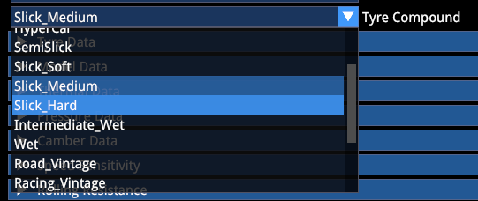 Tyre Init Data